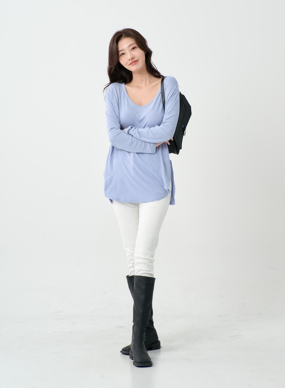 V-Neck Long T-Shirt IO14