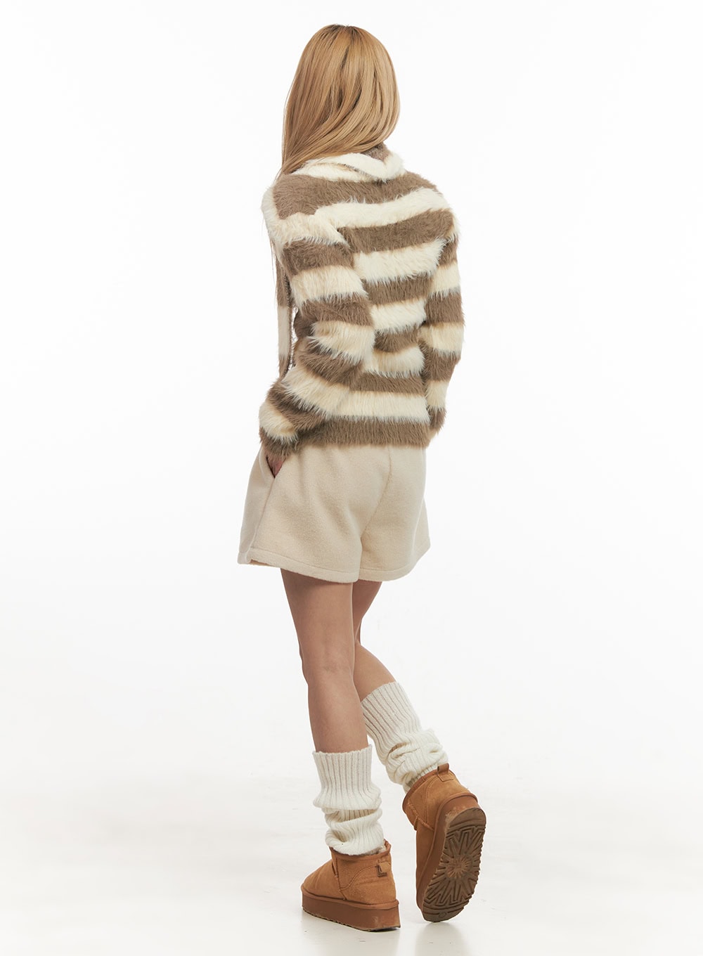 Cashmere-Blend Wide-Fit Shorts CJ507