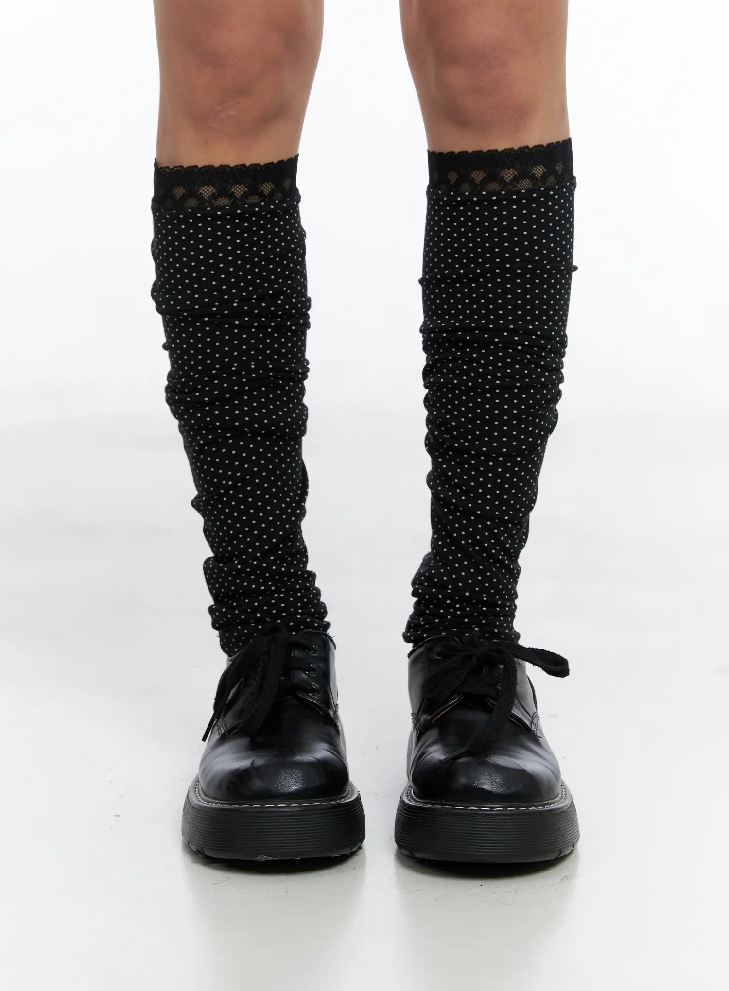 Polka-Dot Lace Leg Warmers CS505