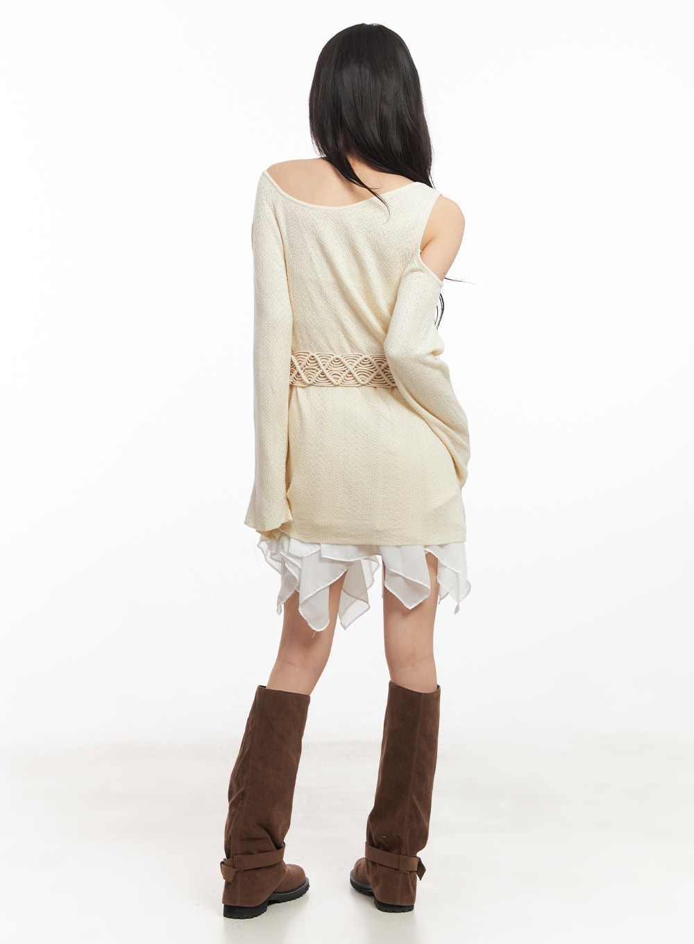 Ruffle Flare Mini Handkerchief Skirt CA522