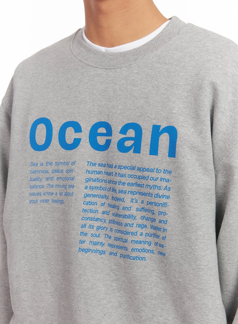 Men's Loose-Fit Graphic Crew Neck IA511