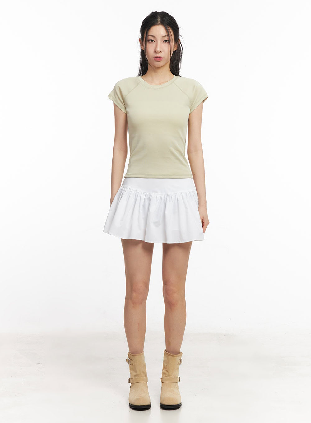 Essential Cotton Raglan Top IY529