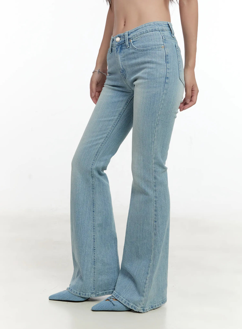 Loona Classic Light Blue Flare Jeans CL531