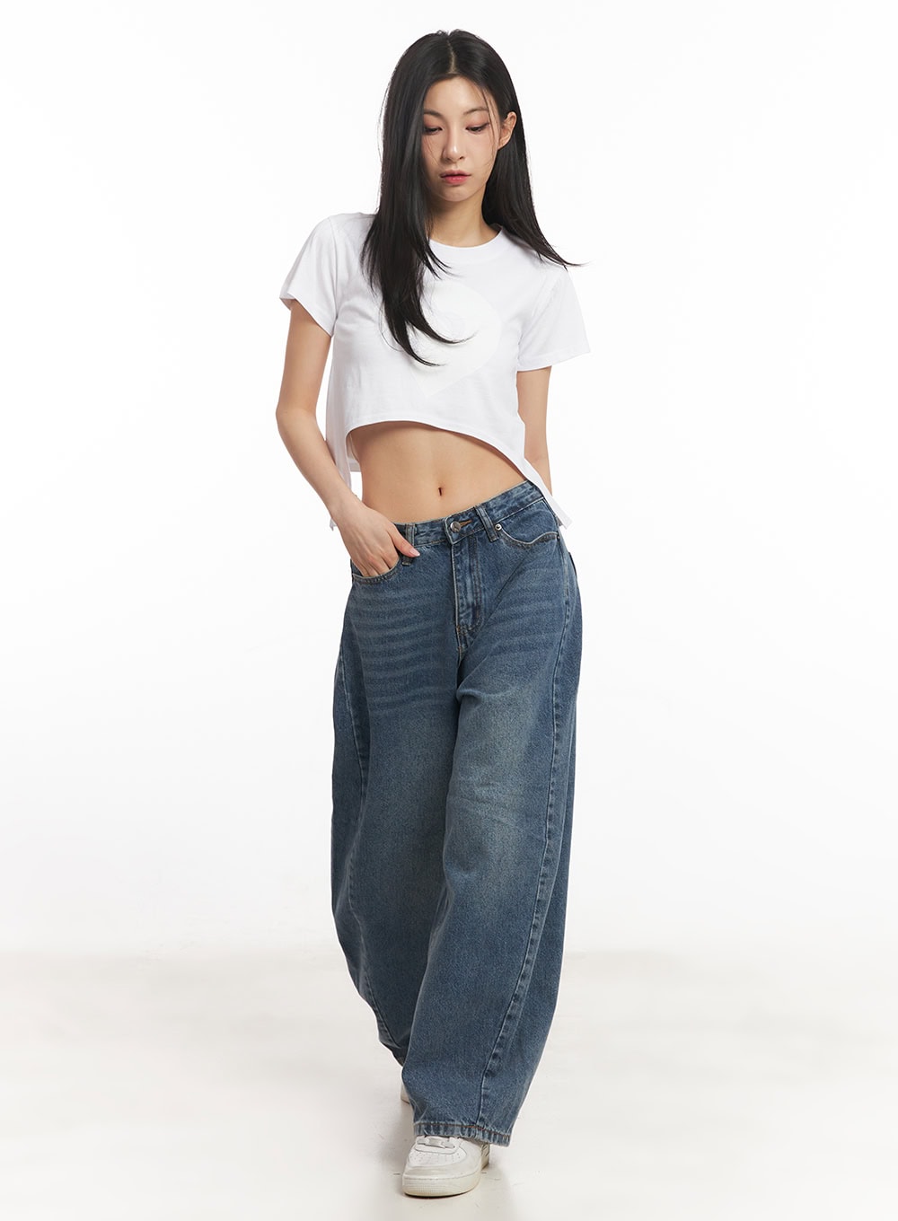 Graphic Baby Crop Tee CA503