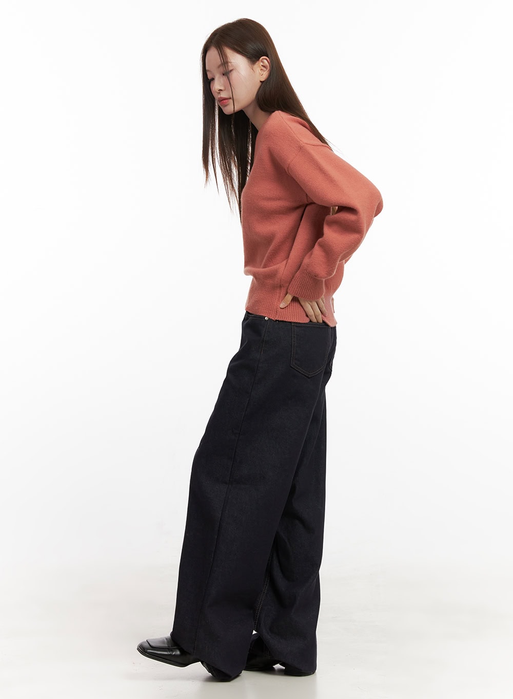 Lauren Cotton Comfort Wide Leg Jeans OD417