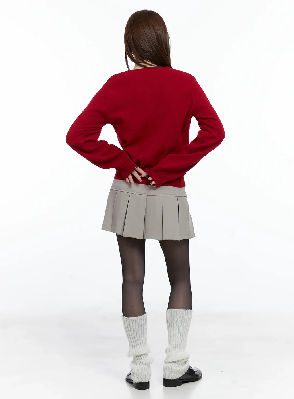 Classic A-Line Pleated Skirt CS501