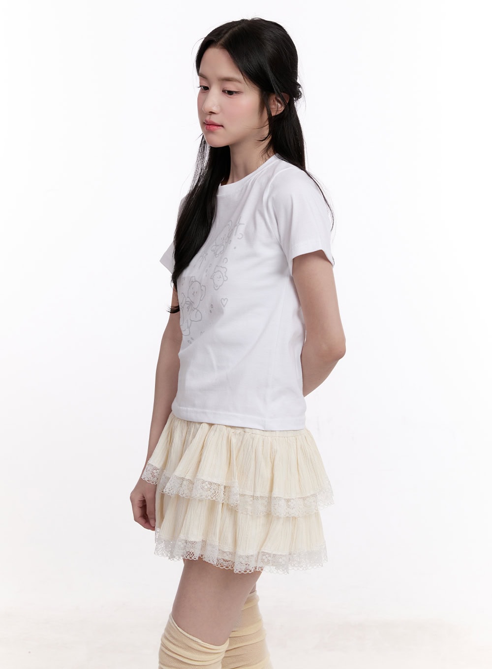 Teddy Bear Graphic Crop Top CM527