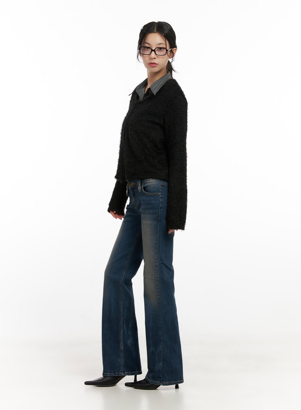 Slim-Fit Crop Cardigan CN416