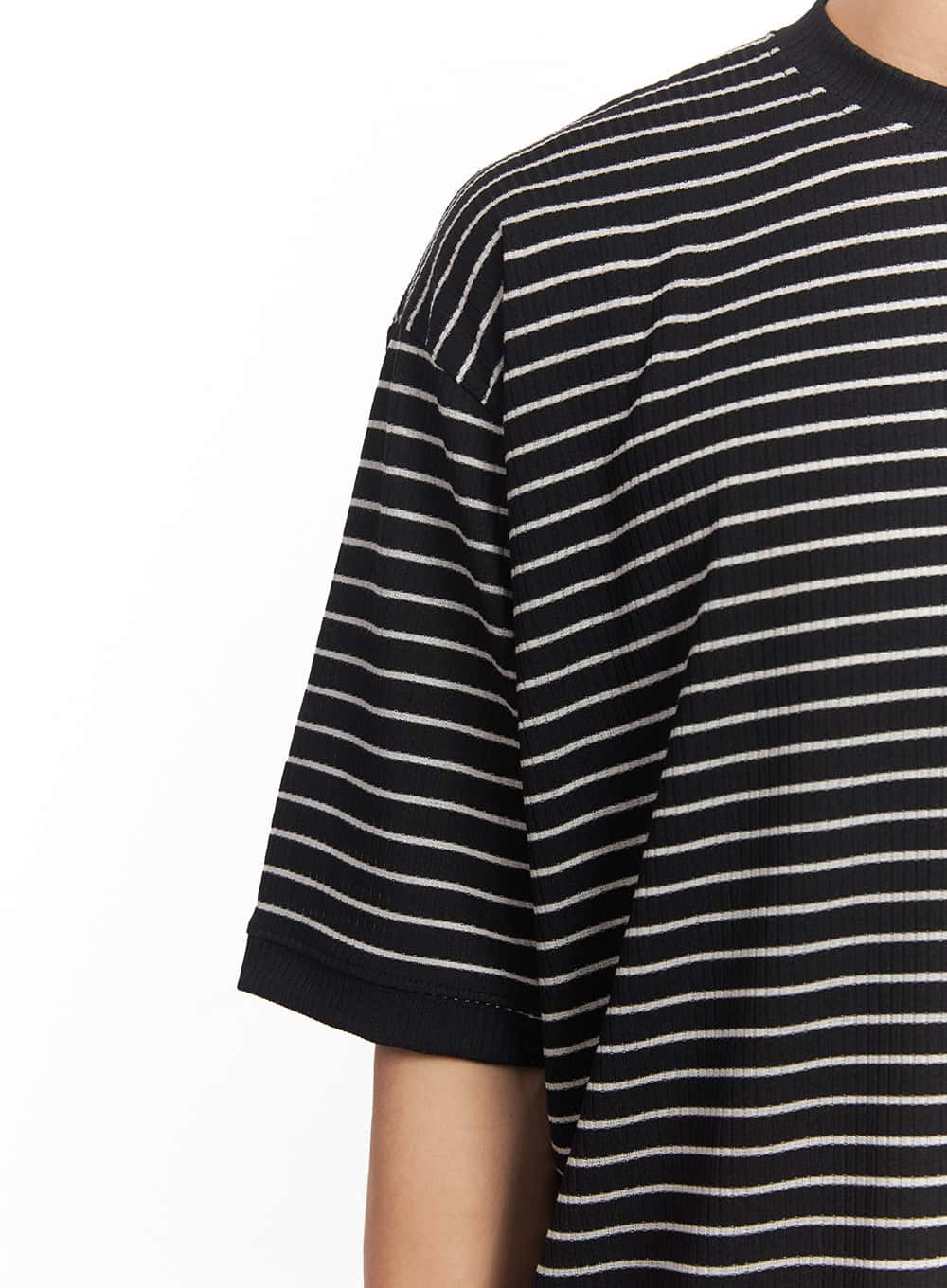 Men's Striped Round Neck T-Shirt IA518