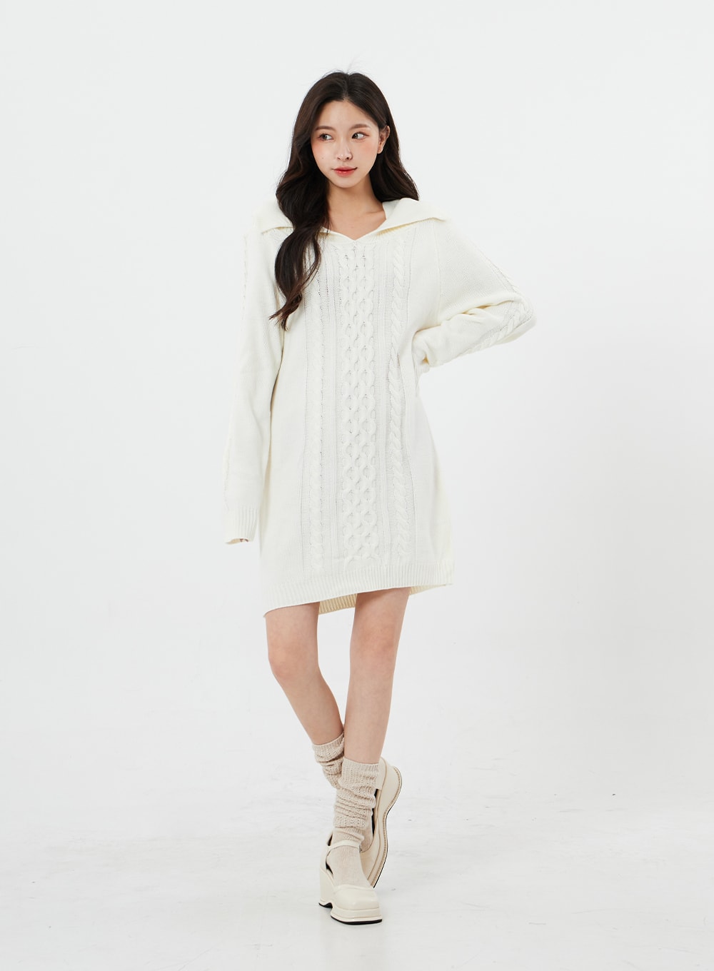 Knitted Leg Warmer Socks BS19