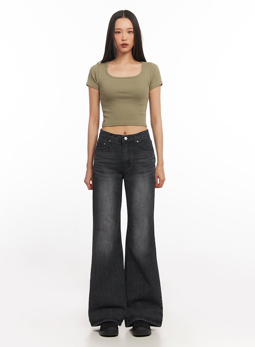 Square Neck Crop Tee IA504