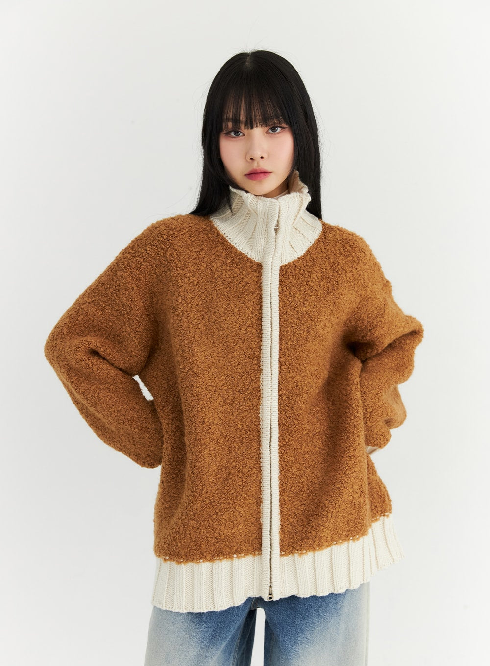 Cozy Oversized Knit Sweater Jacket CN307