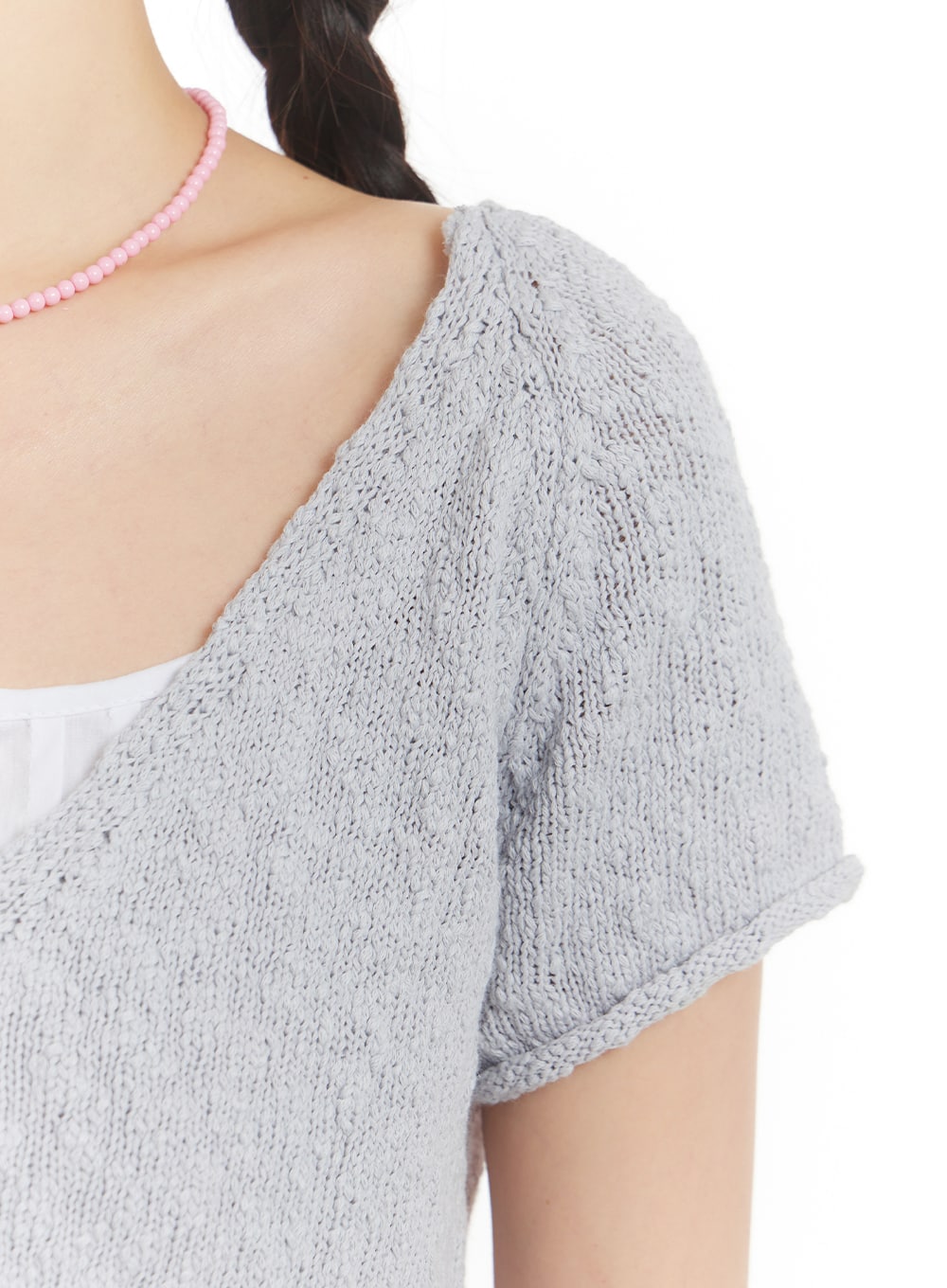 Bowknot Short Sleeve Cardigan OM406