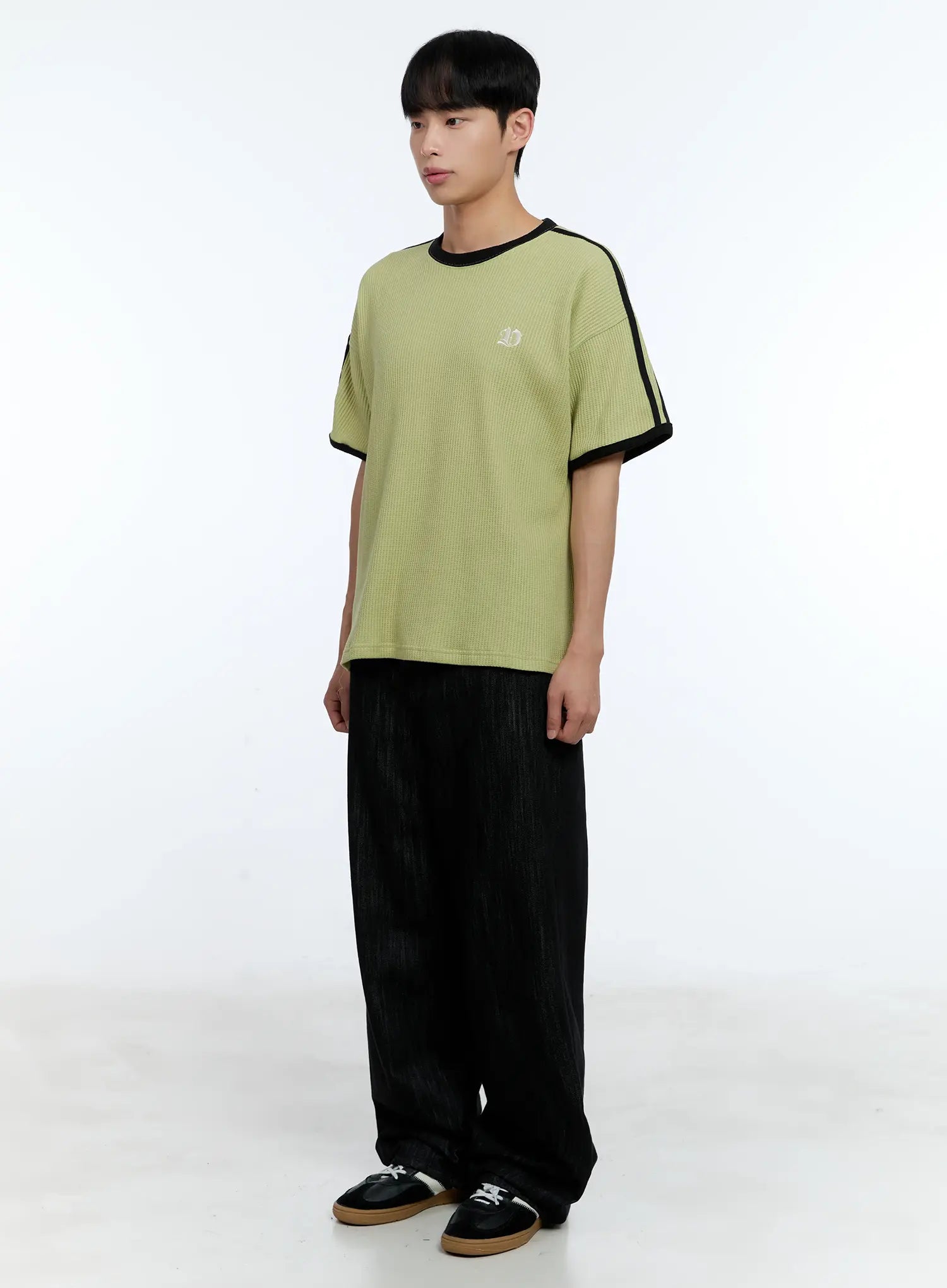 Men's No-Fade Wide-Leg Denim Jeans IL515