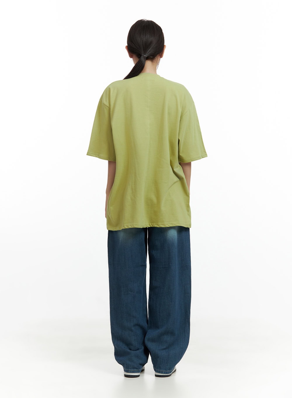 Blue Washed Baggy Pants CU420