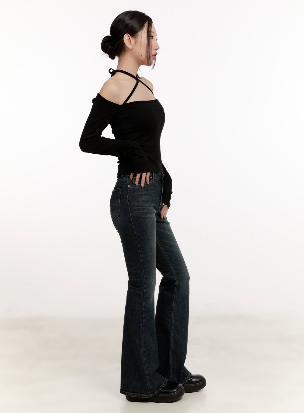 Cross-Strap Off-Shoulder Top CM507