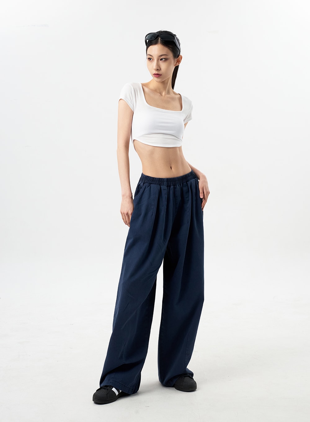 Square Neck Cropped Tee CY312