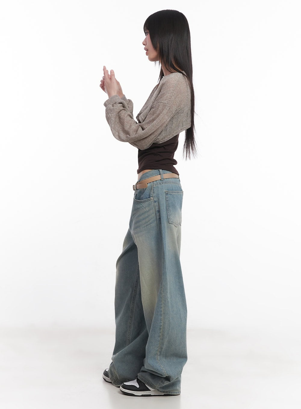 Super Cropped Long-Sleeve Sweater CU505