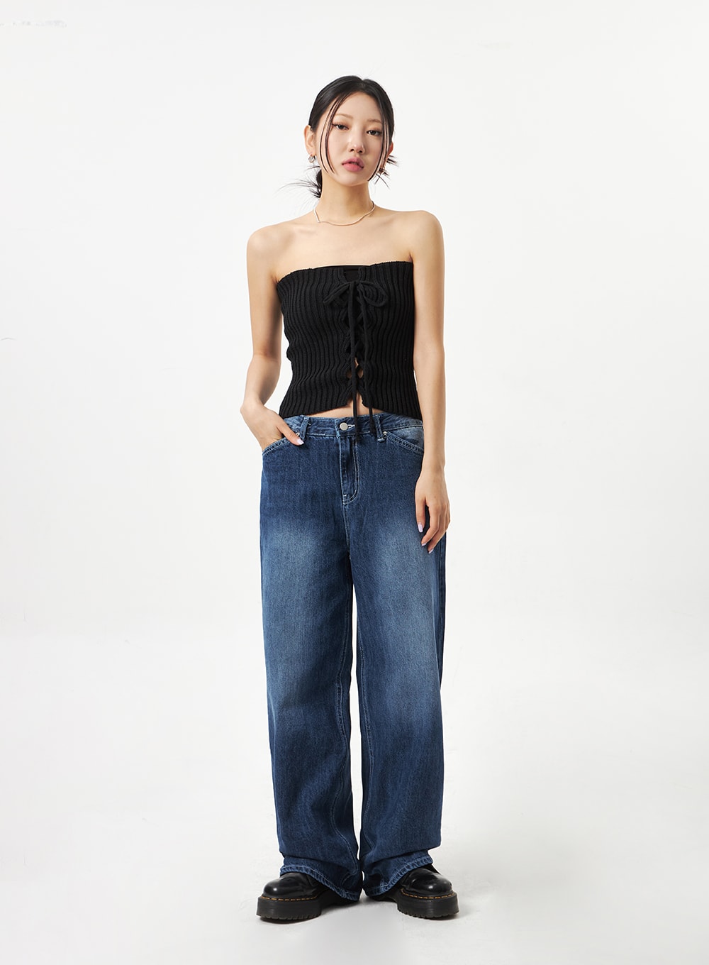 Dark Blue Baggy Pants CA321