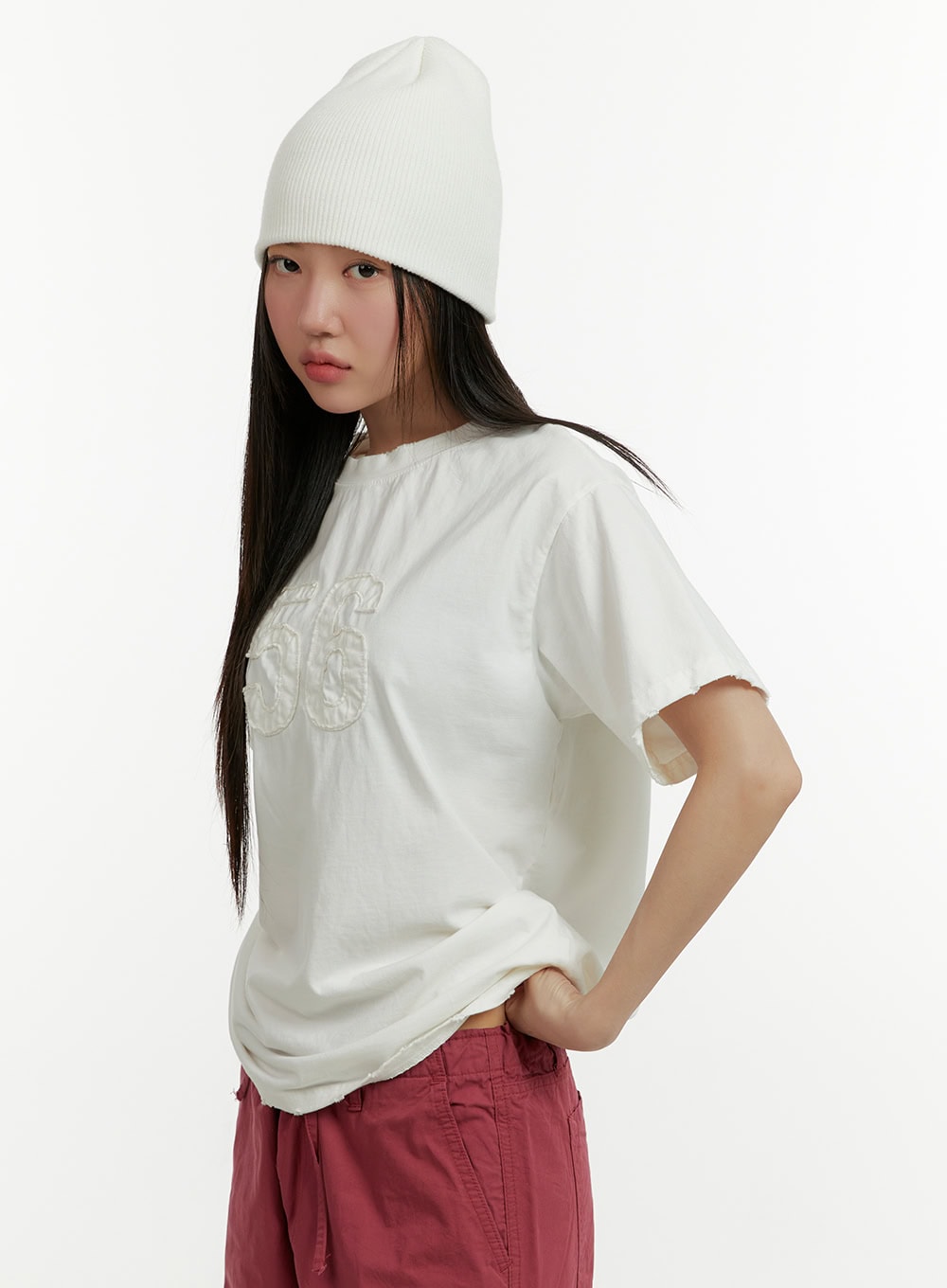 Oversized Patches T-Shirt CY408