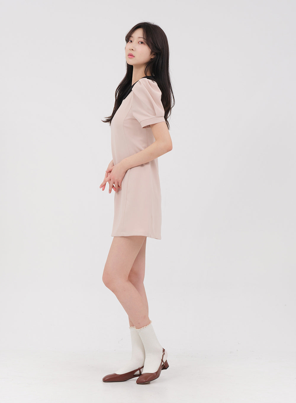 Collared Short Mini Dress OM30