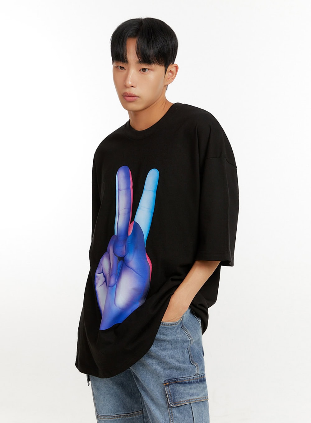 Men's Oversized Graphic T-Shirt IU426