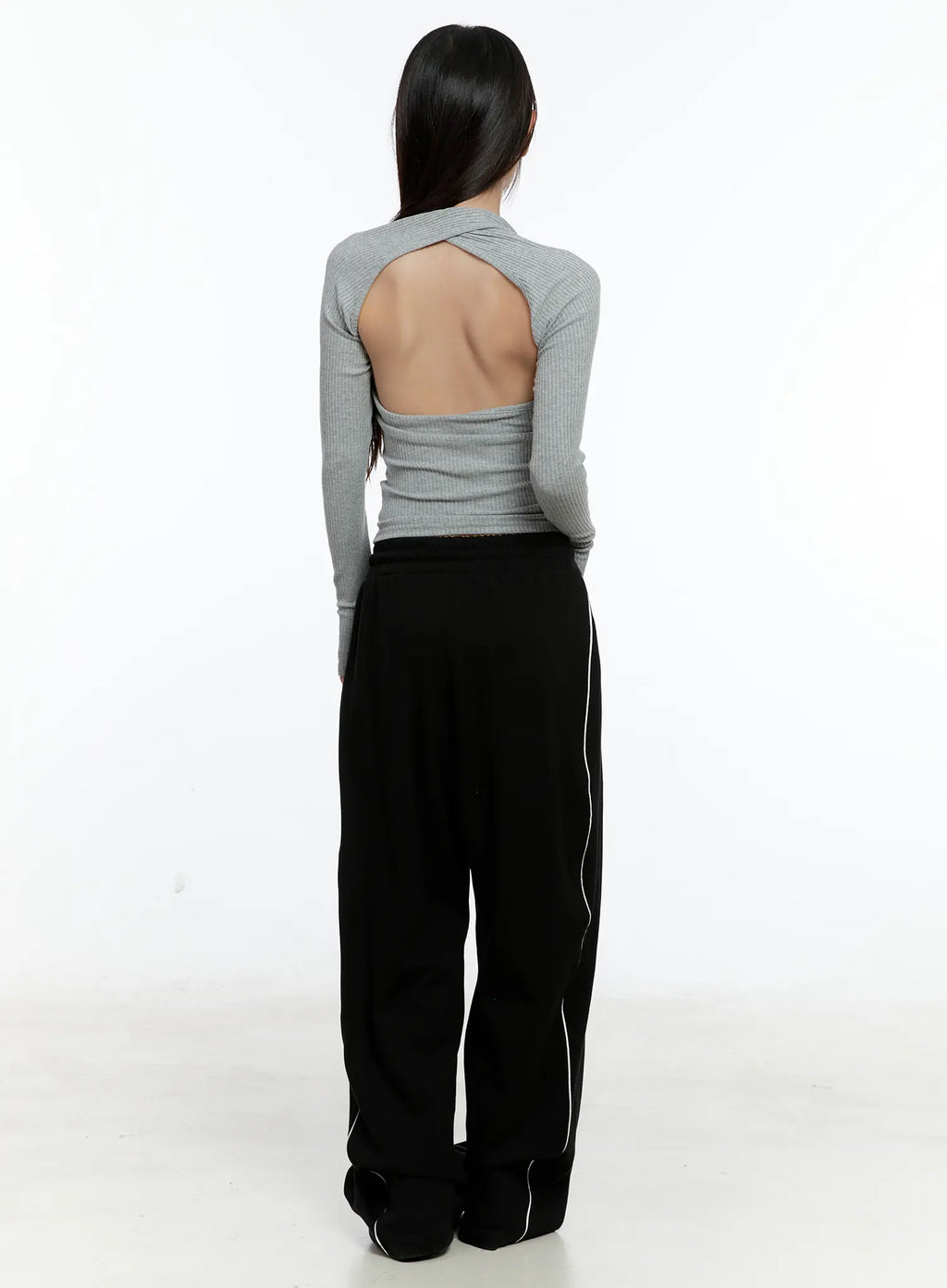 Ribbed Halter Top Bolero Set CS517