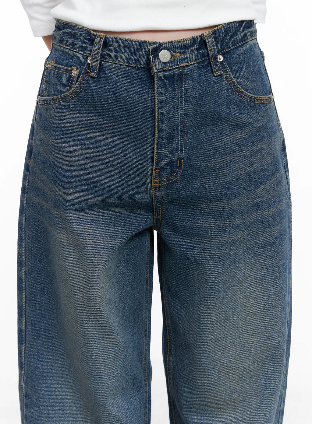 Kiki Wide Leg Vintage Washed Jeans CG520