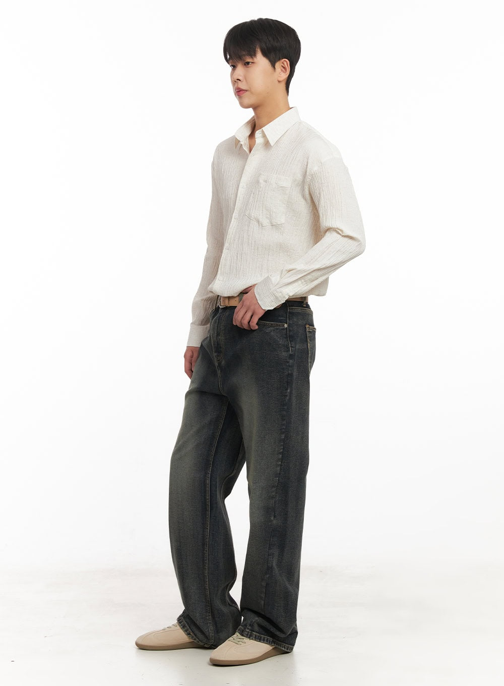 Men's Stitched Straight-Leg Jeans IM514
