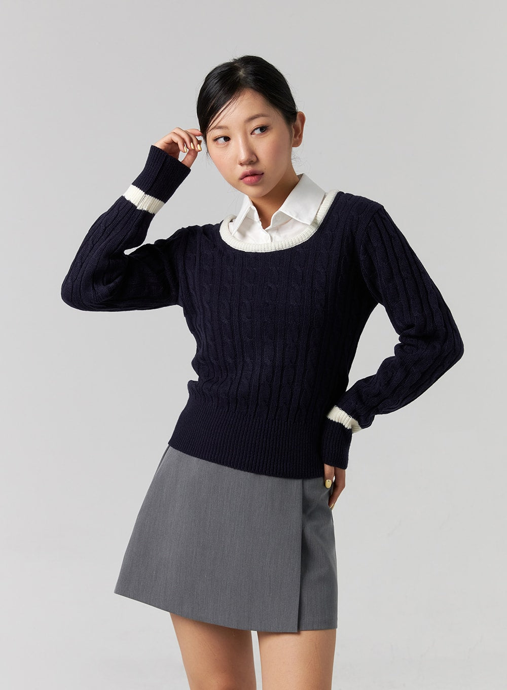 Classic Cable Knit Sweater CG329