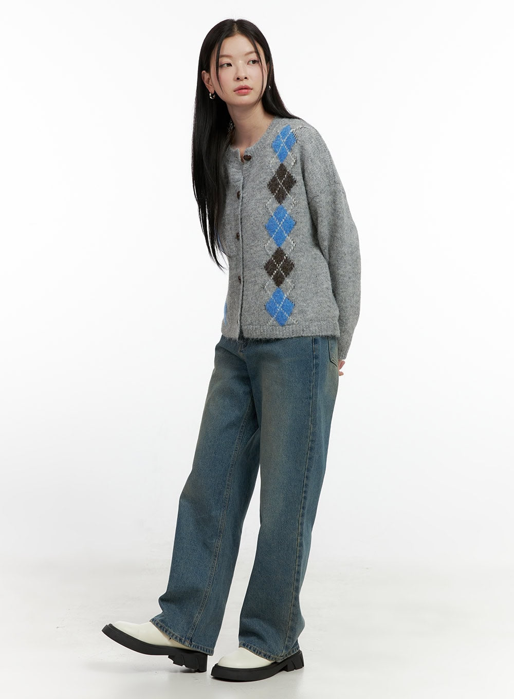 Jovie Washed Wide-Leg Jeans ON408