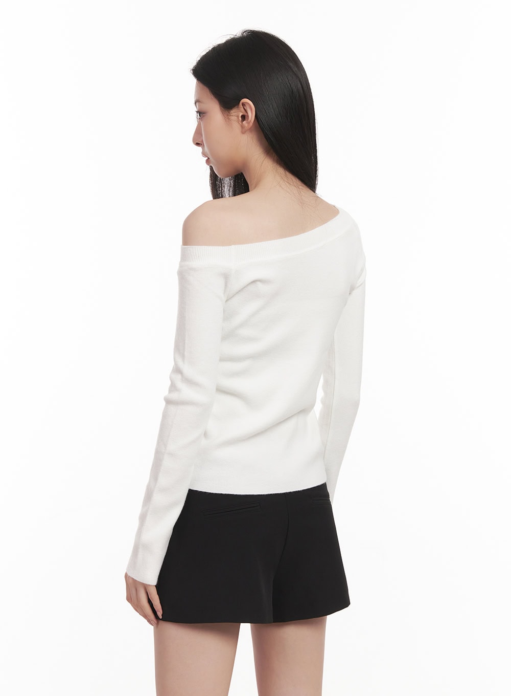 Elegant Off Shoulder Knit Top CN415