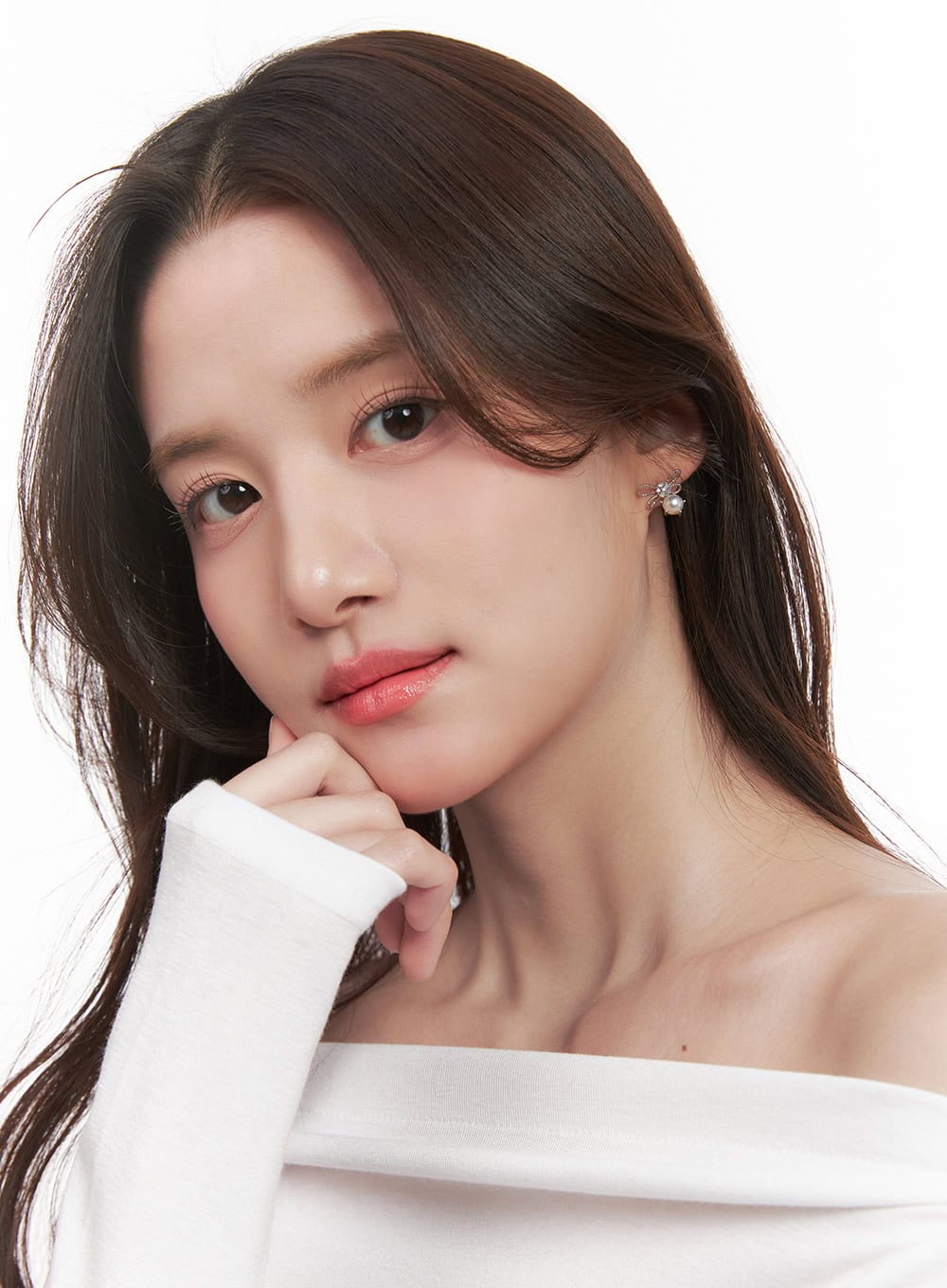 Pearl Ribbon Earrings CJ515