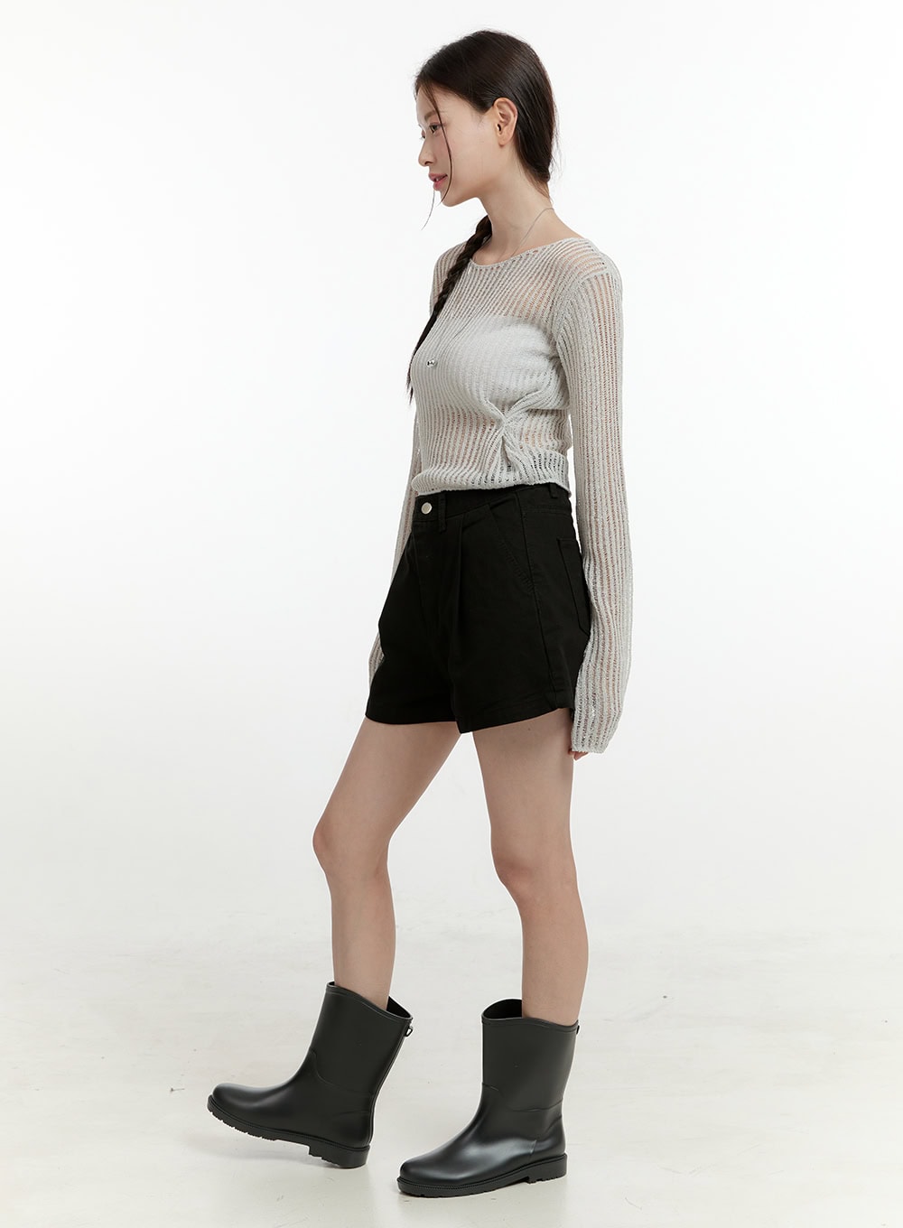 Pintuck Basic Shorts OL423