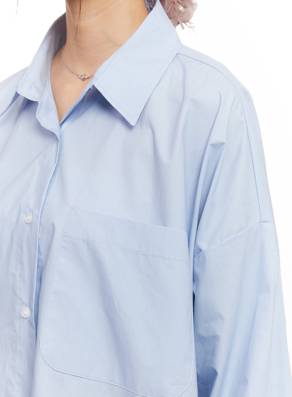 Cotton Oversized Button-Up Shirt CA502