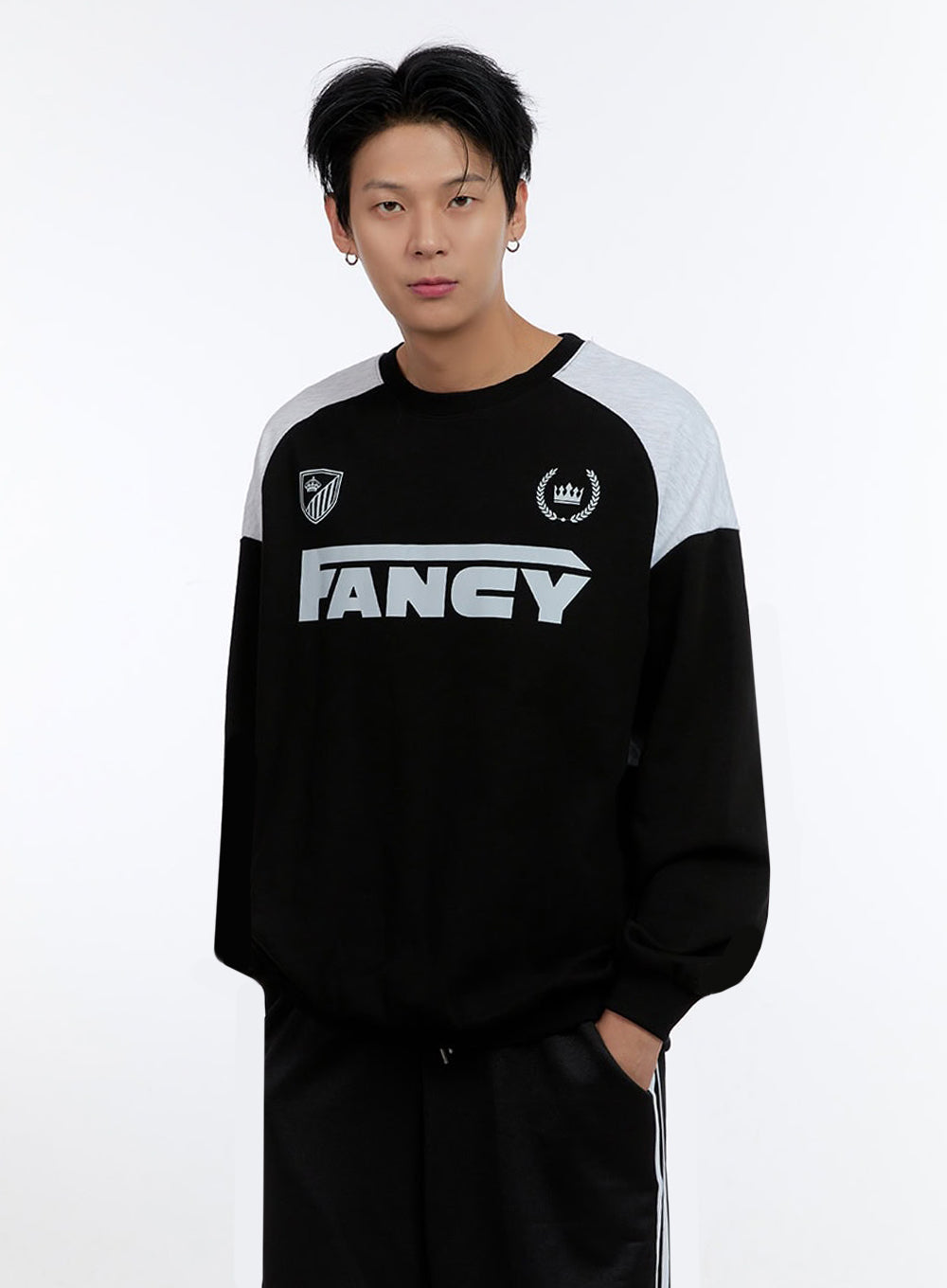 Men's Crew Neck Graphic Sweatshirt IO428