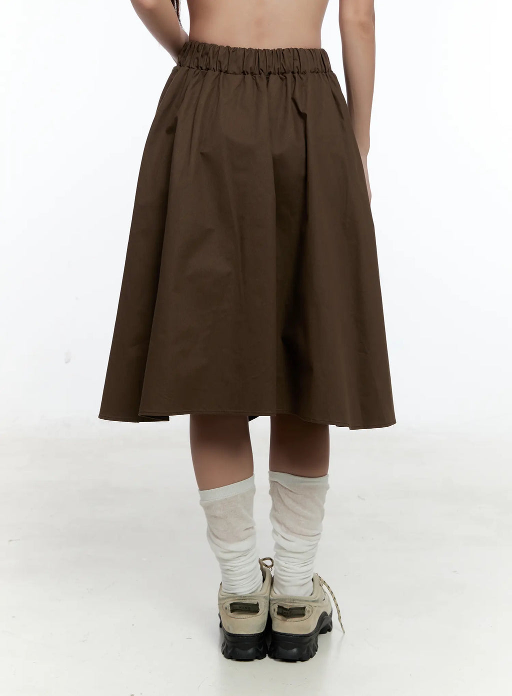 Wrap Flowy Midi Skirt CS518