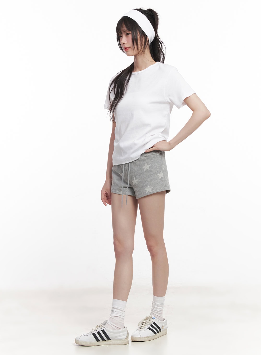 Star Graphic Slim-Fit Lounge Shorts CY521