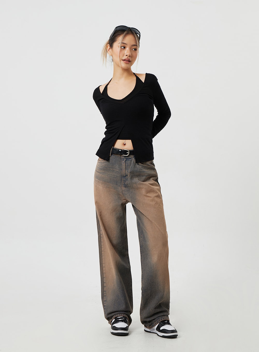 Brown Wash Jeans CM303