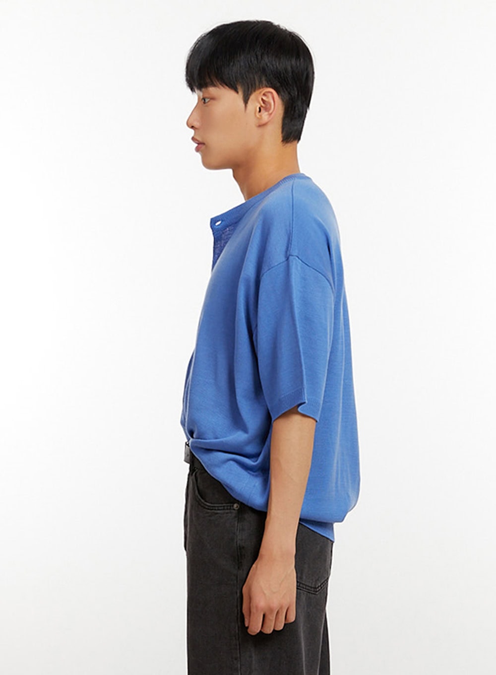 Men's Button Knit Shirt IU426