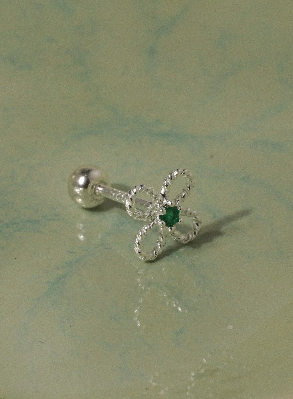 Lessing Woven Bloom Piercing (1pc) IU506