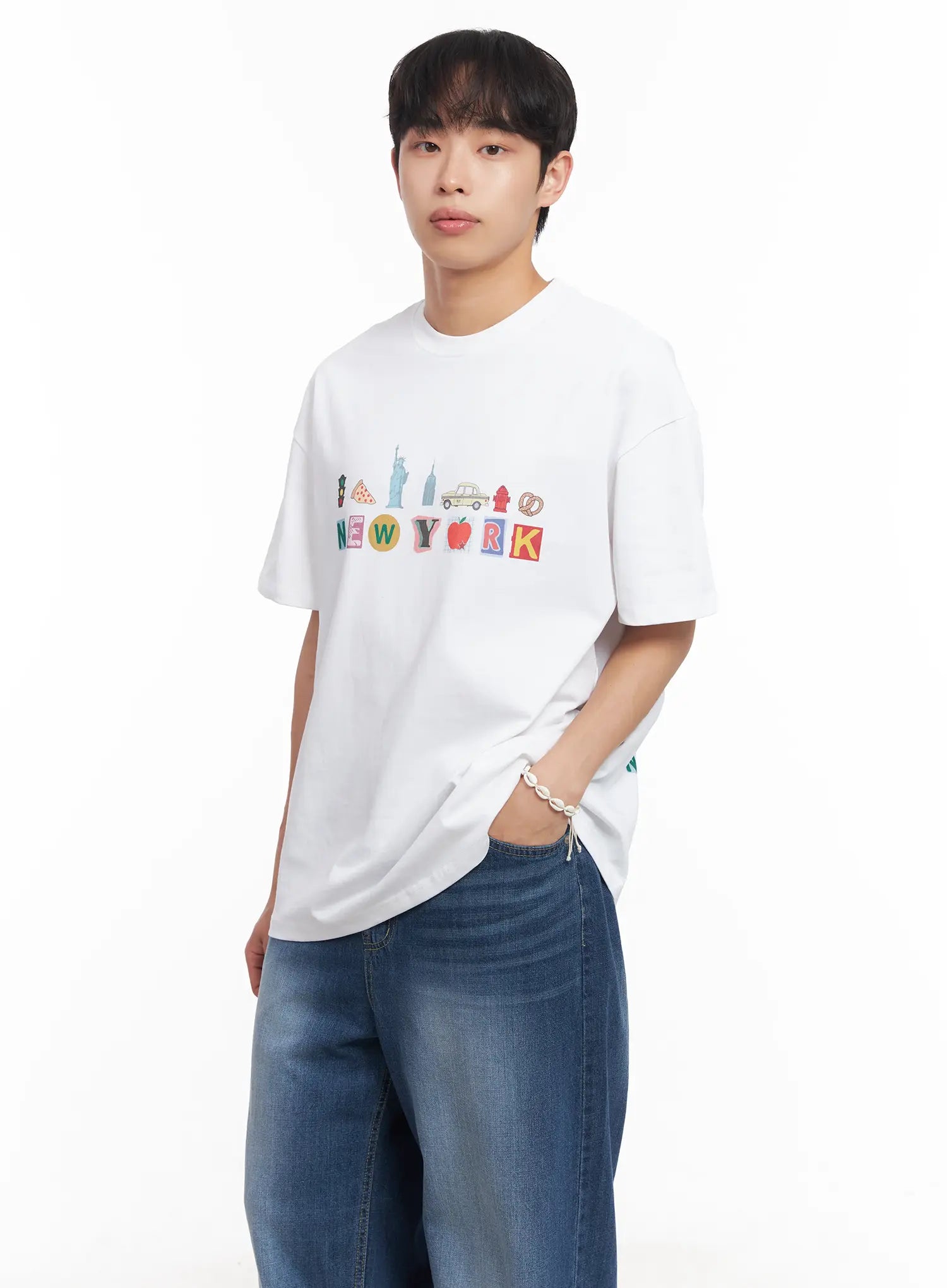 Men's New York Graphic T-Shirt IU519