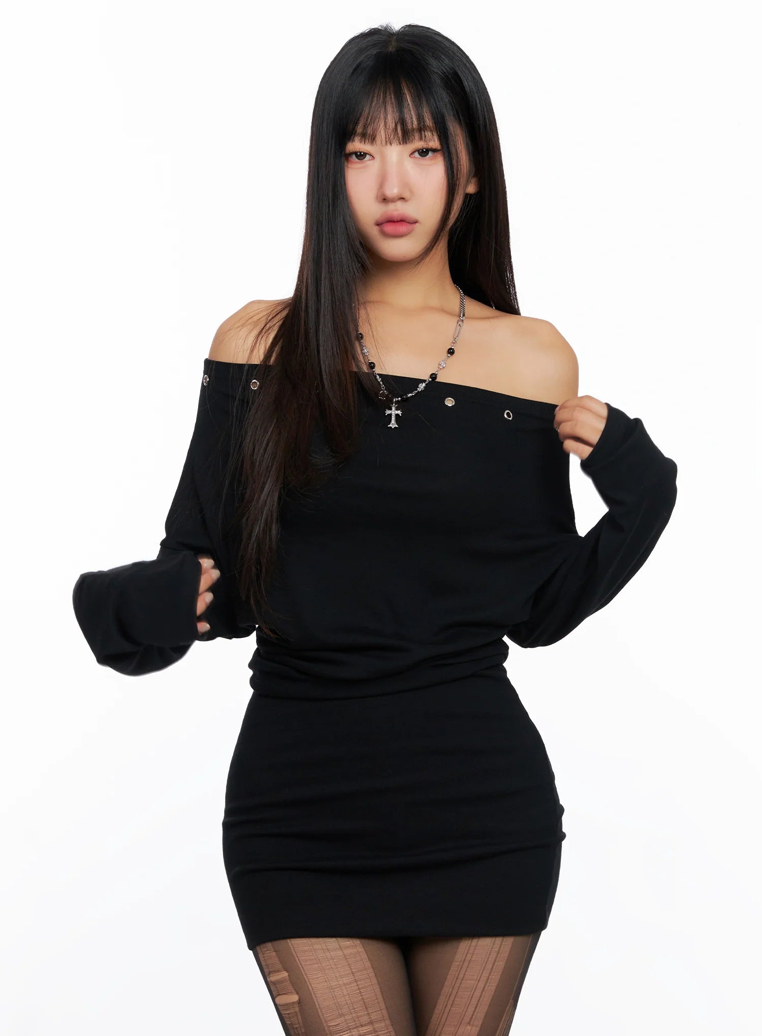 Chic Off-Shoulder Mini Dress CO514