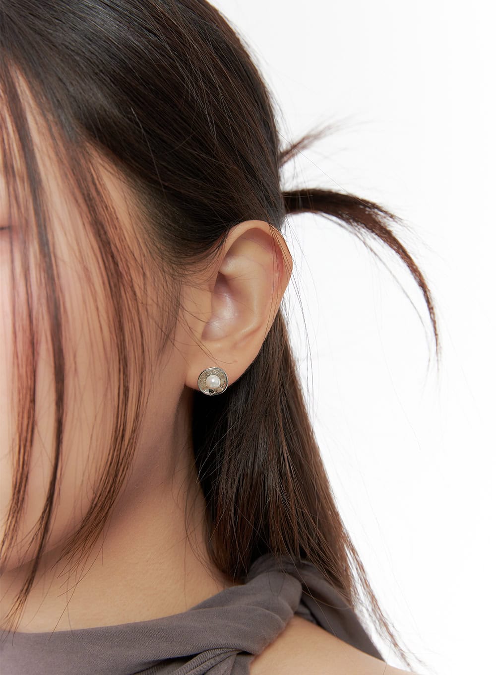 Flower Flat Earrings IO418