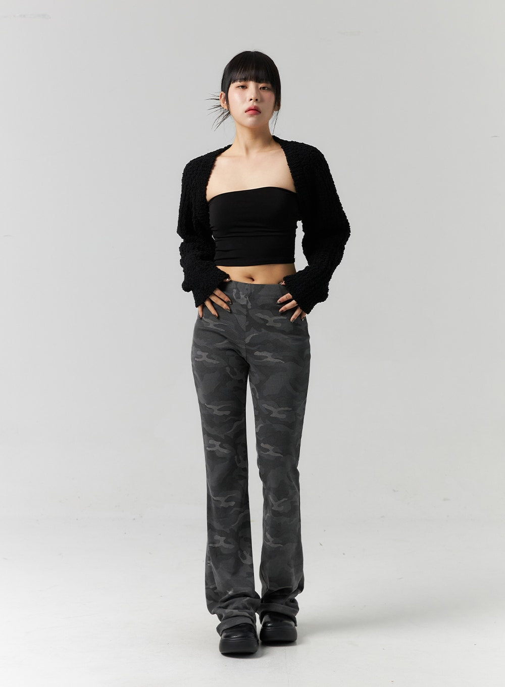 Bootcut Camo Slim Pants CS318