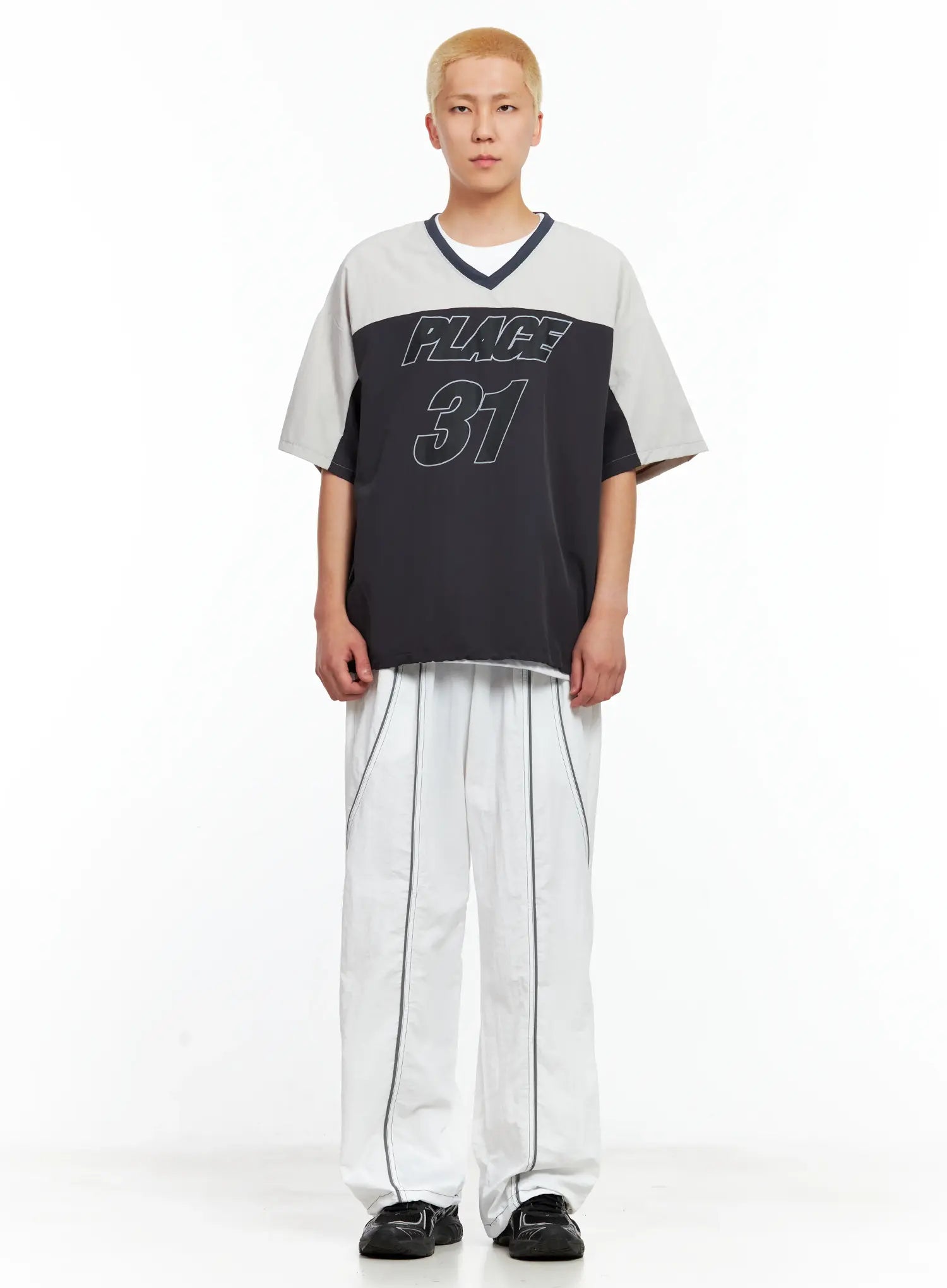 Men's Reflective Line String Nylon Pants IL511