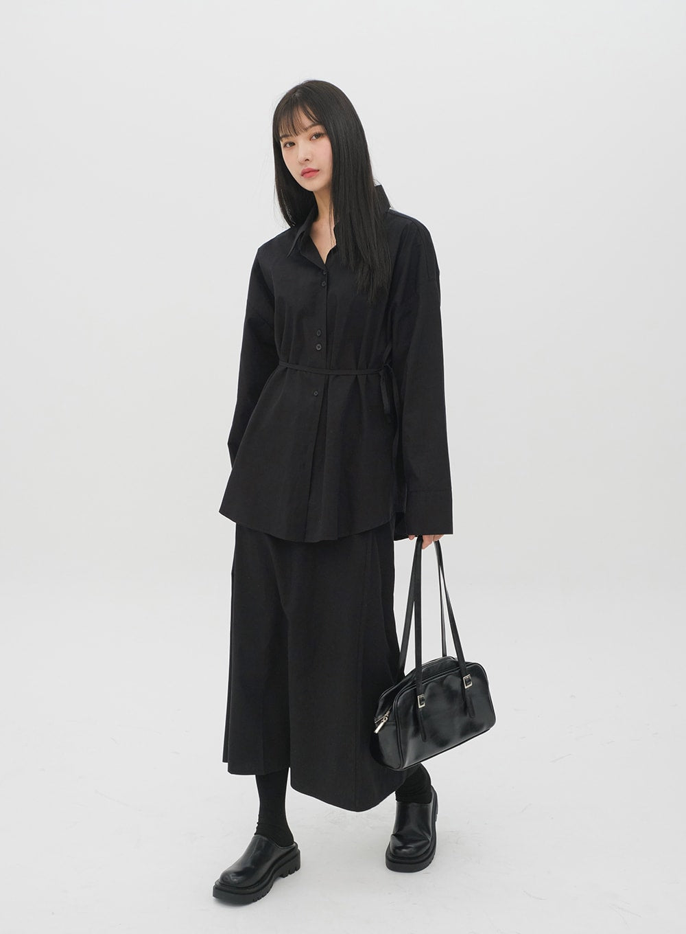 Maxi Shirt with Waist Strap J21