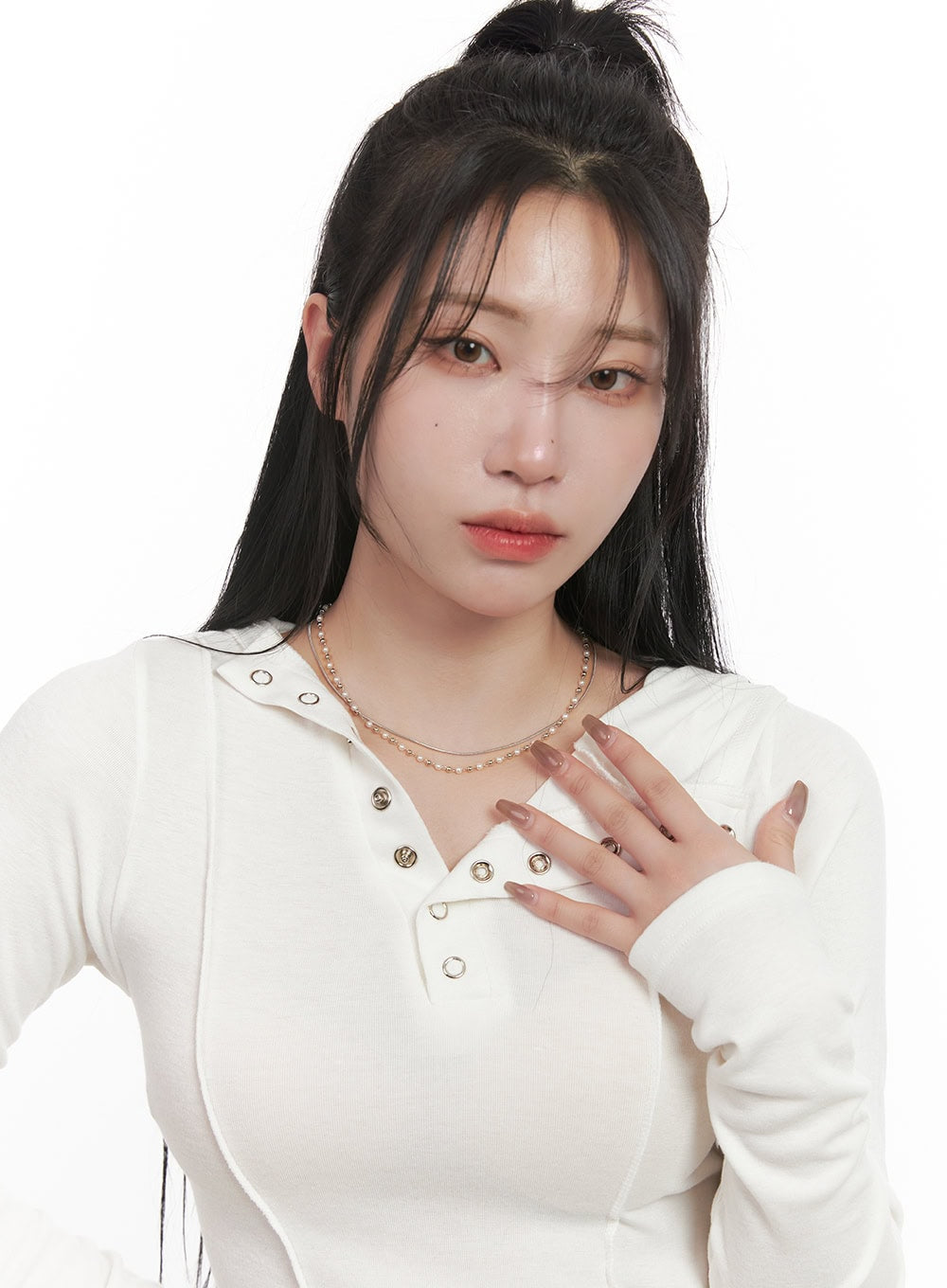 Layered Pearl Necklace CJ517