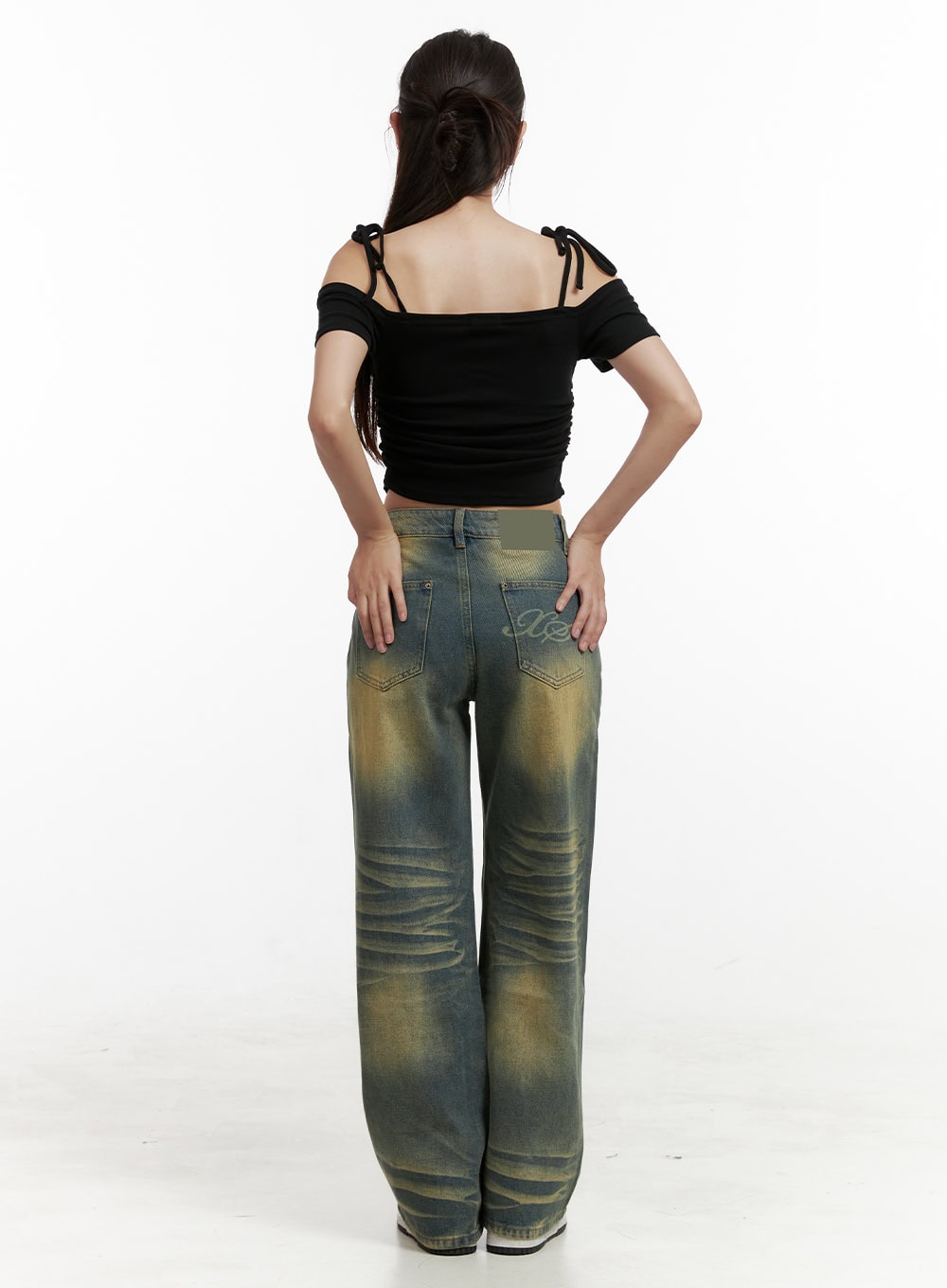 Shoulder Strap Off-Shoulder Crop Top CL431