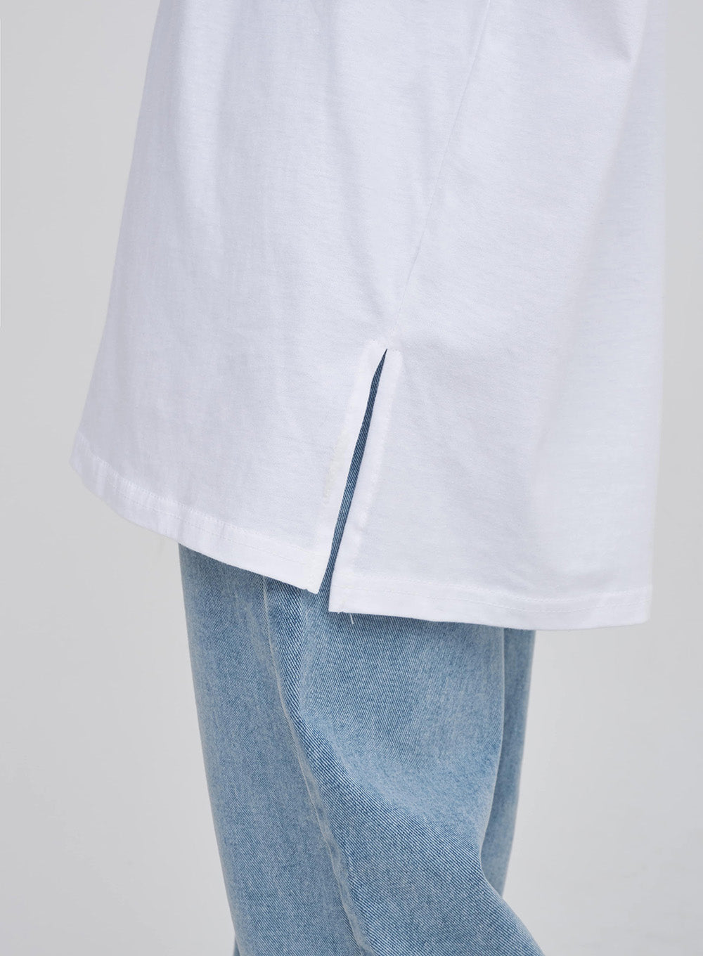 Side Slit Layered Basic T